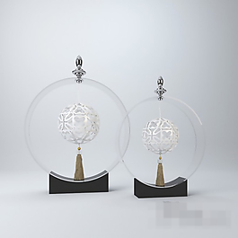 個(gè)性現(xiàn)代化軟裝陳設(shè)品模型