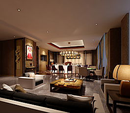 大型商業(yè)酒店3d渲染效果圖