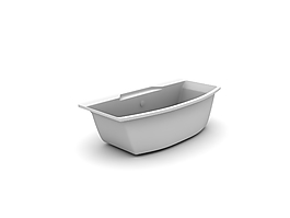 3D歐式浴缸模型