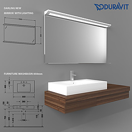 現(xiàn)代簡約盥洗臺3D模型