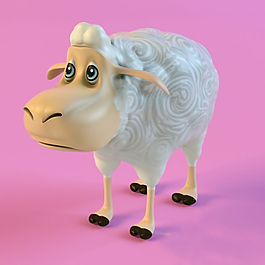卡通羊模型