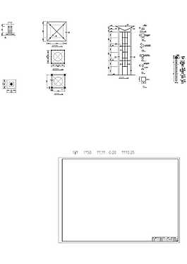 公園燈柱圖紙