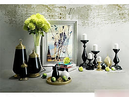 精美燭臺模型素材