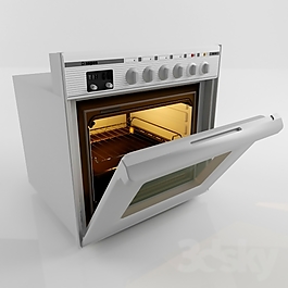 微波爐3d模型