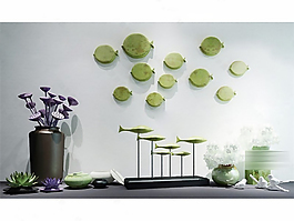 時(shí)尚中式裝飾模型