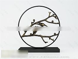 精美中式擺設(shè)模型