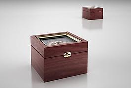 復(fù)古盒子帶指南針模型