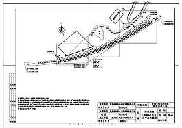 CAD植物園民俗村規劃設計護坡平面圖