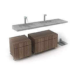 時(shí)尚創(chuàng)意洗手臺(tái)3d模型