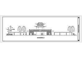上海豫園古城公園施工上?？h老北門圖紙