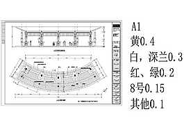 入口門(mén)廊平立面圖紙