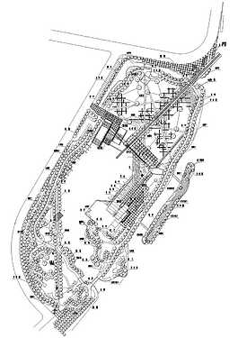 公園改造總平面CAD圖紙