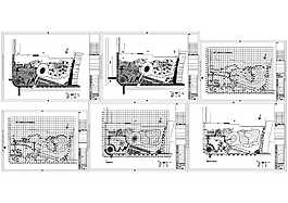 公园施工广场平面CAD图纸