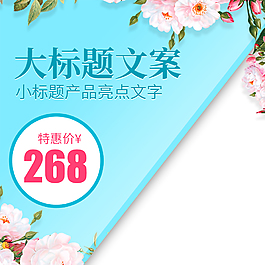 简约护肤品主图直通车模板