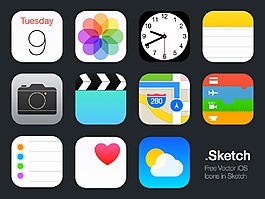 IOS矢量圖標(biāo)sketch素材
