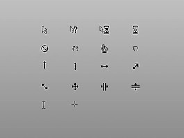 鼠標指針圖標sketch素材