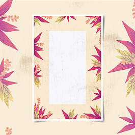 楓葉矢量素材背景