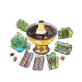 蔬菜火鍋元素Png素材