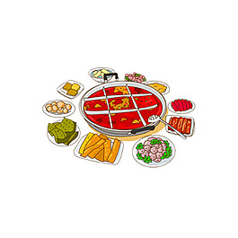 麻辣燙火鍋素材圖片