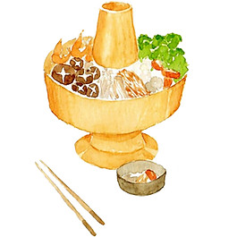 自助火鍋素材圖片