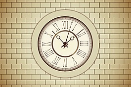 歐式鐘表矢量素材