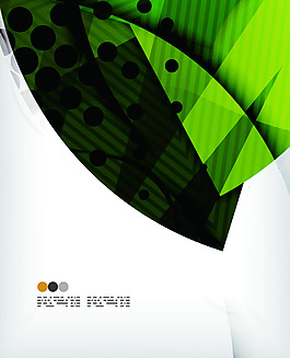 綠色圖案炫彩背景矢量合集