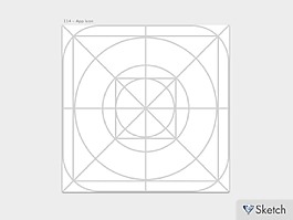 iOS7網(wǎng)格圖標(biāo)sketch素材