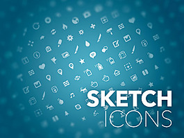 常見圖標集合sketch素材