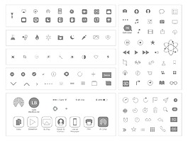 iOS7內(nèi)置基本圖標(biāo)sketch素材