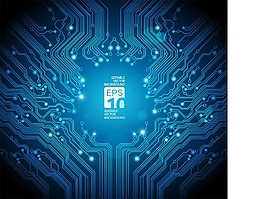 科技科幻電路圖電路板矢量素材