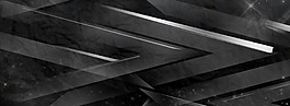 简约黑色线条banner背景