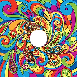 特色小花卡片設(shè)計(jì)矢量背景