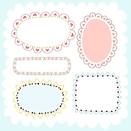 相冊矢量插畫卡片信紙