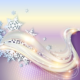 有質(zhì)感的甜美夢(mèng)幻冬季雪花流光