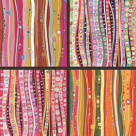 名族風(fēng)花紋矢量圖