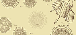 中秋節(jié)日簡(jiǎn)約矢量banner