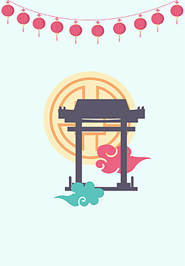 中秋節節日慶祝海報背景