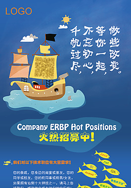 商業(yè)招聘海報(bào)