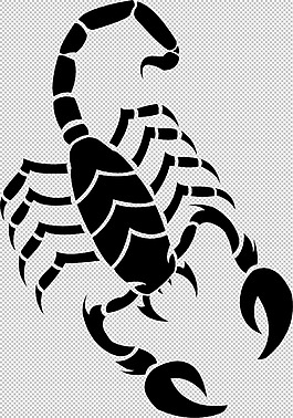 蝎子文身圖片免摳png透明圖層素材