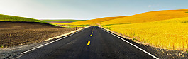 秋季田野公路淘寶全屏banner背景