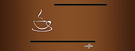 褐色咖啡杯子淘寶全屏banner背景