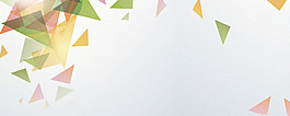 彩色三角幾何淘寶全屏banner背景