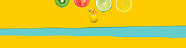 黃色夏天水果淘寶全屏banner背景