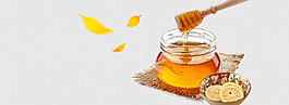 简约蜂蜜淘宝全屏banner背景