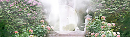 春天浪漫花朵淘寶全屏banner背景
