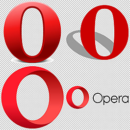 Opera標志免摳png透明圖層素材