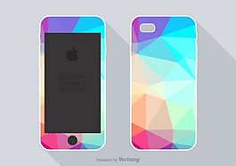 彩色手機矢量素材