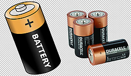 各種電池免摳png透明圖層素材