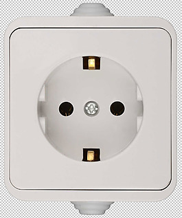 電源插座免摳png透明圖層素材