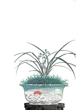 古典室內盆栽圖案